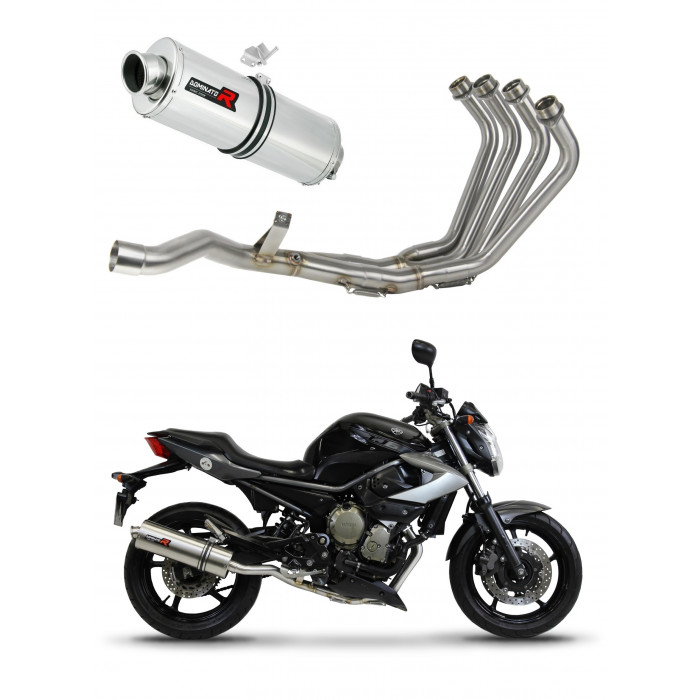 XJ6 N / S / F 600 Diversion Exhaust FULL SYSTEM Silencer OVAL 2009 - 2016