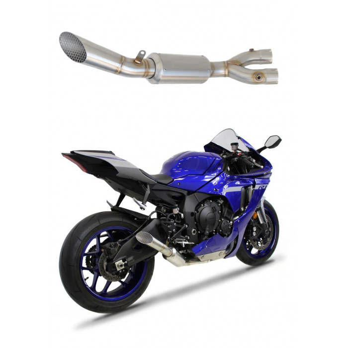 YZF R1 1000 RN49 Exhaust GP3 Cat Eliminator DECAT 2017 - 2019