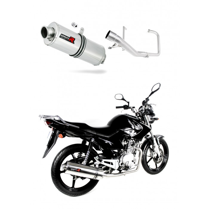 Dominator - YBR 125 Exhaust FULL SYSTEM Silencer OVAL 2009 - 2018