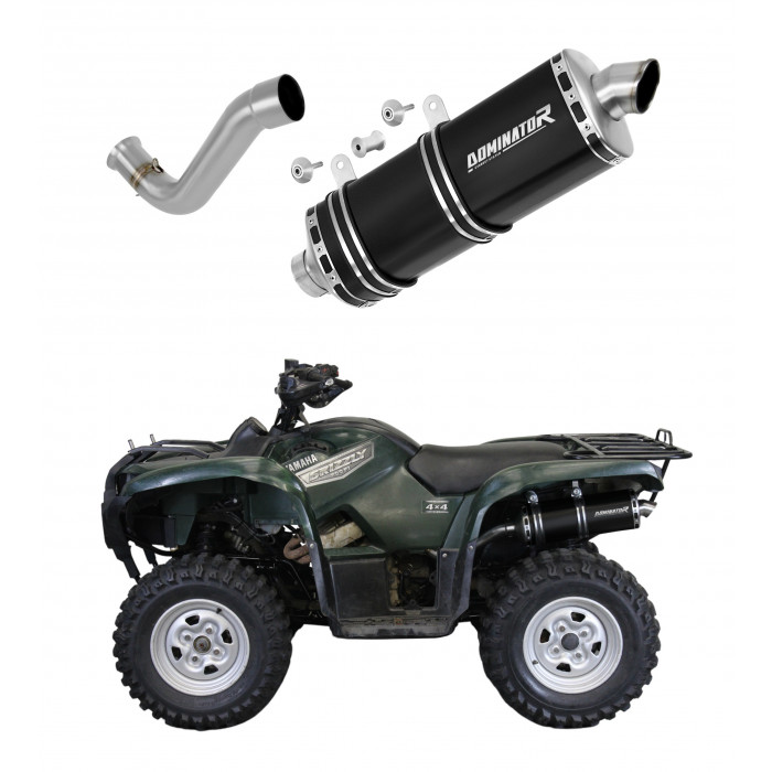 Dominator - Yamaha YFM 700 GRIZZLY 2007 - 2015 kipufogó P7 BLACK + dB killer