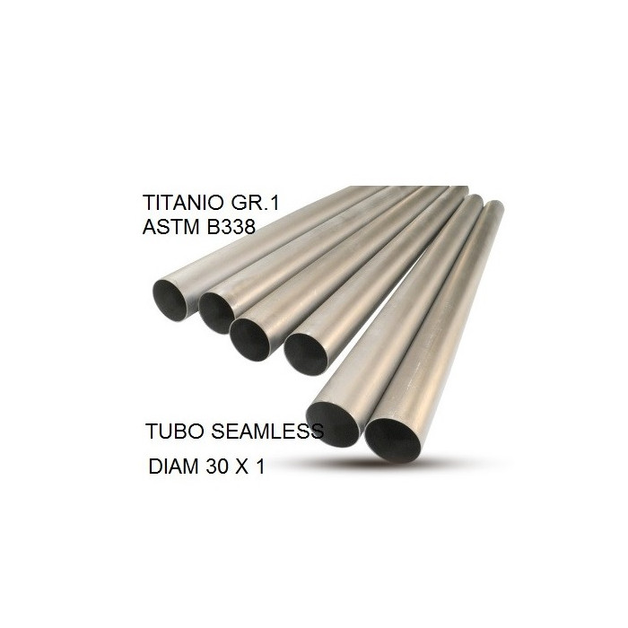 GPR - Cafè Racer Tubo titanio seamleSs D. 30mm X 1mm L.1000mm Tubo titanio seamless D. 30mm X 1mm L.1000mm