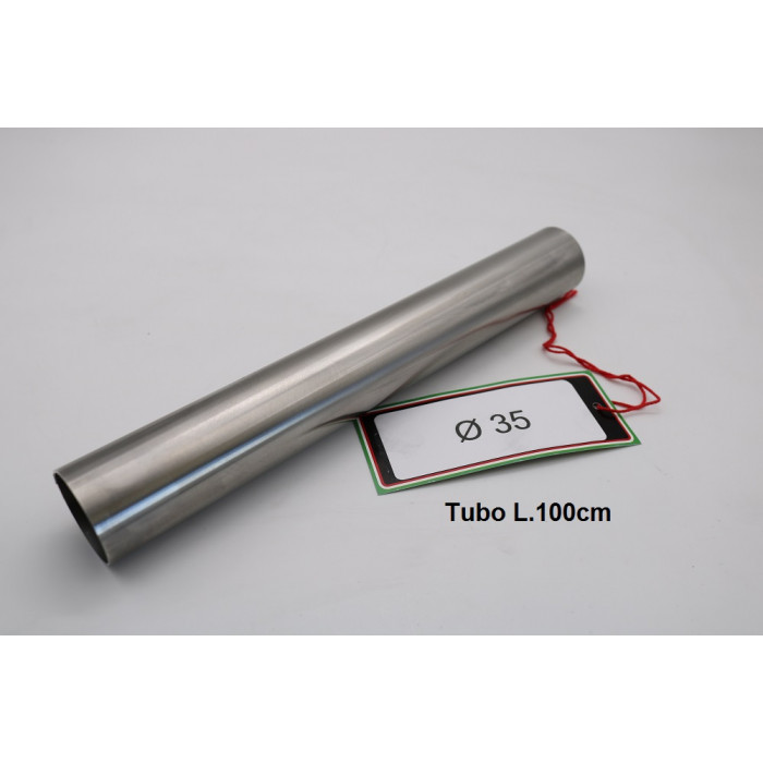 GPR - Cafè Racer Tubo inox D. 35mm X 1mm L.1000mm Tubo inox D. 35mm X 1mm L.1000mm