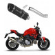Ducati MONSTER 821 2018 - 2021 Dominator kipufogó HP1 BLACK + dB killer medium
