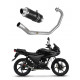 Honda CBF 125 2009 - 2014 Dominator teljes kipufogó rendszer Collector Silencer GP1 BLACK + dB killer medium