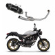 Dominator - Honda VTR 250 2009 - 2015 Teljes kipufogó rendszer, összekötőcső + kipufogó HP3 BLACK + dB killer