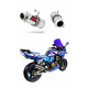 Kawasaki ZRX 1200 S 2001 - 2007 Dominator kipufogó GP1 + dB killer medium