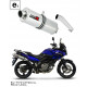 DL 650 V-STROM E-jeles Dominator kipufogó OVAL 2004 - 2006