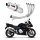 Suzuki GSXF 650 2007 - 2016 Dominator teljes kipufogó rendszer Collector Silencer OV + dB killer