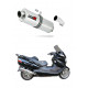 Suzuki BURGMAN 650 2002 - 2012 Dominator kipufogó OV + dB killer medium