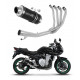 Suzuki GSF 650 BANDIT N / S 2007 - 2016 Dominator teljes kipufogó rendszer Collector Silencer GP1 BLACK + dB killer medium