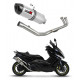 Yamaha T-MAX 500 2008 - 2011 Dominator teljes kipufogó rendszer Collector Silencer HP1 + dB killer medium