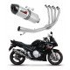 Dominator - Suzuki GSXF 650 2007 - 2016 Teljes kipufogó rendszer, összekötőcső + kipufogó HP1 + dB killer