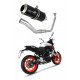Dominator - YAMAHA MT 125 Exhaust FULL SYSTEM Silencer GP BLACK 2020