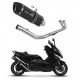 Dominator - Yamaha T-MAX 500 2008 - 2011 Teljes kipufogó rendszer HP1 BLACK