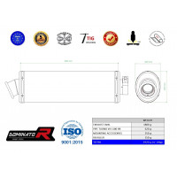 Dominator - Tuono V4 1100 RR kipufogó OVAL