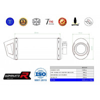 Tuono V4 1100 RR kipufogó LOW LEVEL HP3