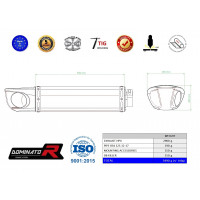 Dominator - RS4 125 ABS kipufogó HP4 2012 - 2017