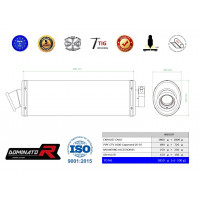 Dominator - ETV 1000 Caponord kipufogó OVAL 2005 - 2007