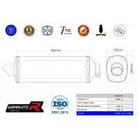 Aprilia Tuareg 660 2021 - 2022 kipufogó P7