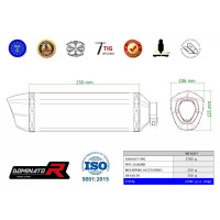 BMW M1000RR 2021 - 2022 kipufogó HP6