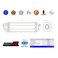 BMW F800S 2006 - 2012 kipufogó HP1