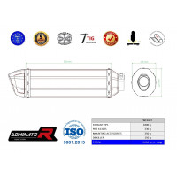 Dominator - K1300R kipufogó HP1