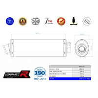 Dominator - F650 CS kipufogó OVAL 2002 - 2005