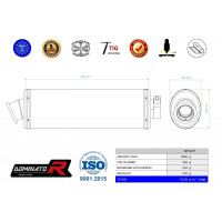 Dominator - R1200RT Homologated kipufogó OVAL 2010 - 2013