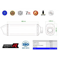 BMW R1200RT 2010 - 2013 kipufogó HP7