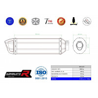 Dominator - BMW S1000RR 2015 - 2016 kipufogó HP1