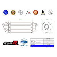 BMW S1000R 2021 - 2023 kipufogó HP1 BLACK