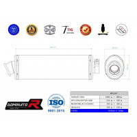 Dominator - XTRA RAPTOR 1000 kipufogó OVAL