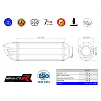 Dominator - Ducati XDiavel S kipufogó HP5 BLACK 2016 - 2021