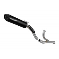 Dominator - Ducati DesertX 2022 - 2023 Exhaust System Collector Silencer MX2 BLACK + dB killer