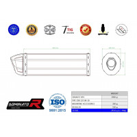 Dominator - CBR 125 kipufogó HP1 2004 - 2010