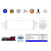 Dominator - VFR 800 FI kipufogó HI LEVEL OVAL 1998 - 2001