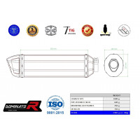Dominator - VFR 800 FI kipufogó HI LEVEL HP1 1998 - 2001