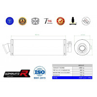 Dominator - XL 125 V VARADERO kipufogó ROUND 2001 - 2006 + dB killer