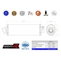 Dominator - XL 1000 V VARADERO kipufogó OVAL 1999 - 2016