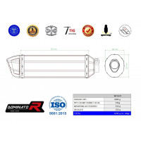 CB 600F HORNET Homologated kipufogó HP1 2003 - 2006