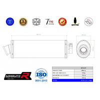 Dominator - CBF 1000 kipufogó OVAL 2010 - 2013