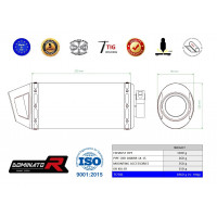 Dominator - CBR 1000RR kipufogó HP3 2014 - 2016