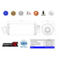 Dominator - NX 650 DOMINATOR RD02 kipufogó ROUND 1988 - 1994