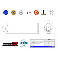Dominator - NTV 650 REVERE RC33 kipufogó OVAL 1988 - 1997