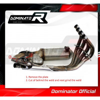 CBR 600 F PC41 Exhaust Cat Eliminator DECAT 2011 - 2015