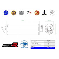 Dominator - CRF 250 Rally kipufogó OVAL 2017 - 2019