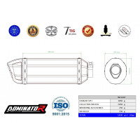 Dominator - Honda CB 650 R 2019 - 2023 Teljes kipufogó rendszer HP1 BLACK