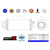 Honda CBF 125 2009 - 2014 Teljes kipufogó rendszer HP3