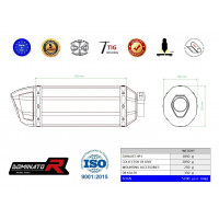 Honda CBR 650 F 2014 - 2018 Teljes kipufogó rendszer HP1