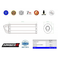 Kawasaki ZR7 / ZR7S 1999 - 2004 EU Approved kipufogó HP1 BLACK